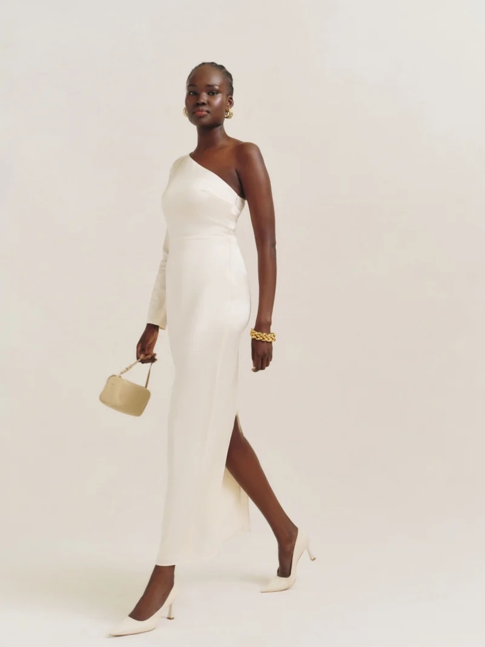 Reformation Winifred Satin Dress Size 2
